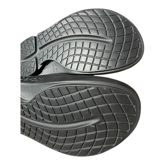 Oofos OOahh Recovery Slide Sandal Black Men size 10 - Picture 7 of 8